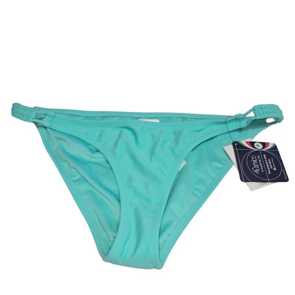 Volcom Womens XL Swimsuit Bikini Bottoms Simply Solid Full Carvico Green Teal - Picture 3 of 14